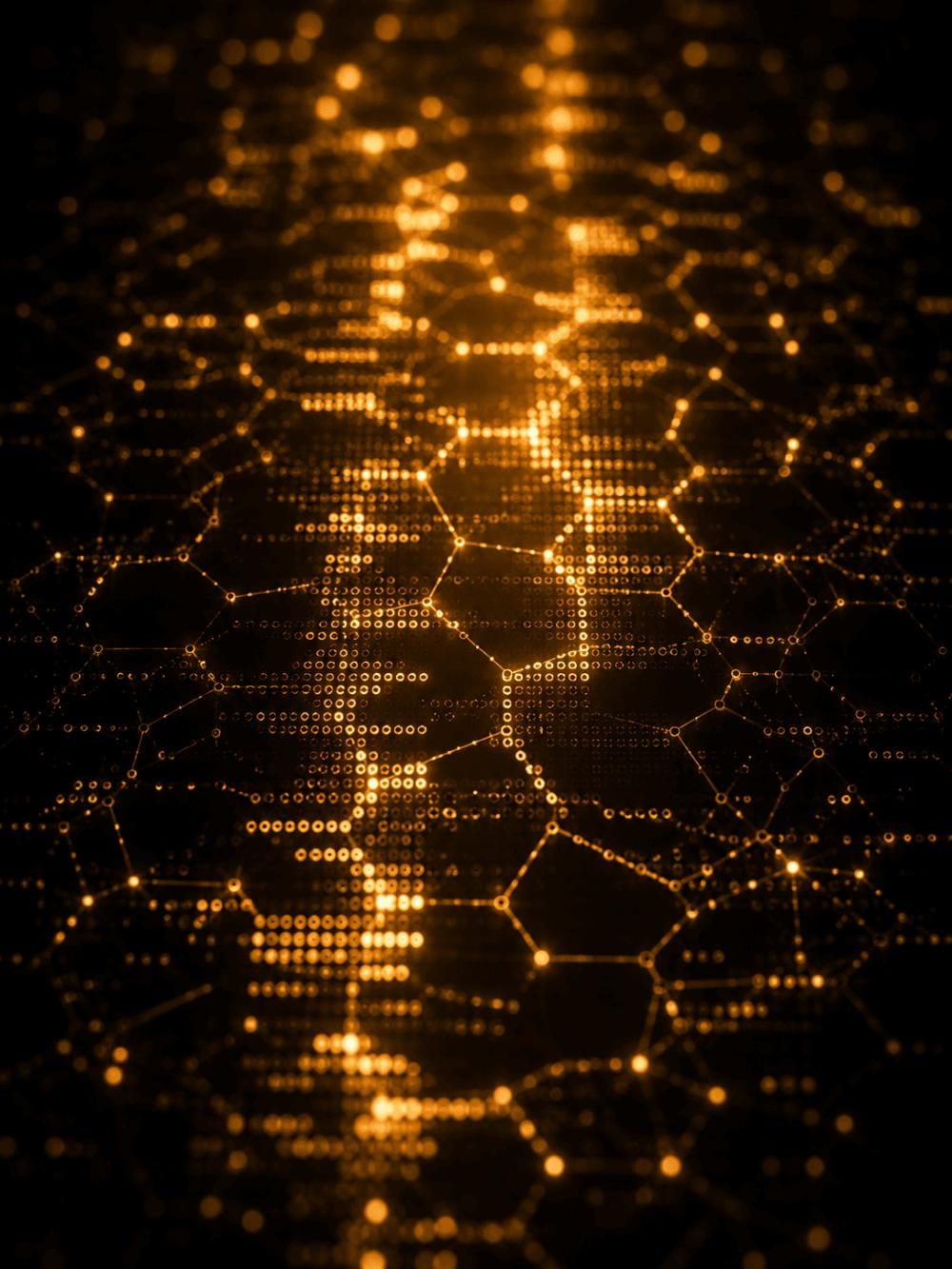 Vertical golden DNA visual for the Genomic Screen membership plan