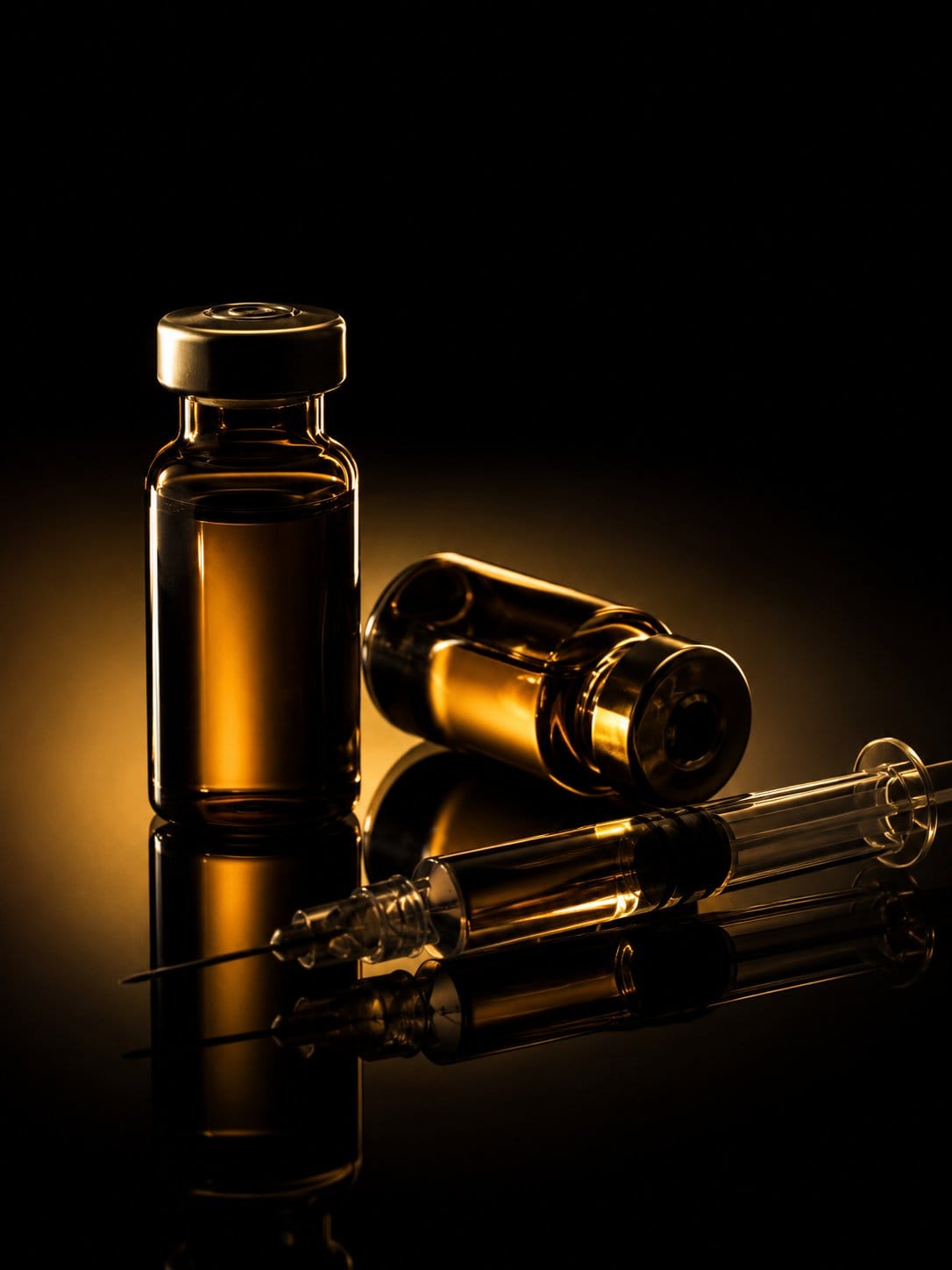 Testosterone therapy treatment vial at Men's Vitality Clinic Vancouver